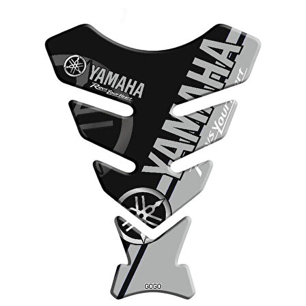 Universal Motosiklet Tank Pad Yamaha Gri