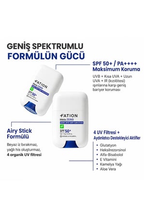 Fation Melazero Dark Spot Airy Sun Stick Leke Karşıtı Güneş Koruyucu SPF 50+ 17g
