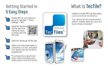 Samsung TecTiles NFC Çıkartma (5 Adet) EAD-X11SWEGSTD
