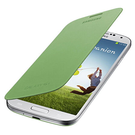 Galaxy S4 i9500 Flip Cover Kılıf Yeşil EF-FI950GEGWW