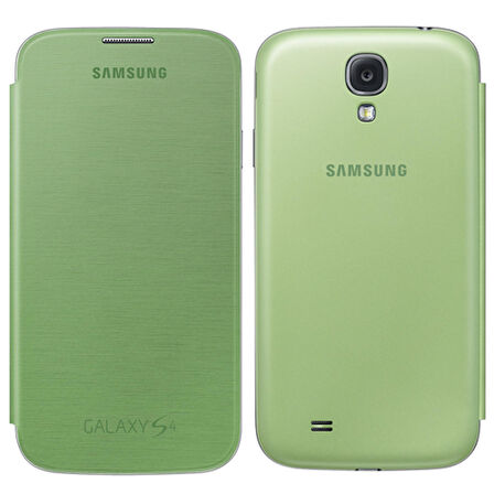 Galaxy S4 i9500 Flip Cover Kılıf Yeşil EF-FI950GEGWW