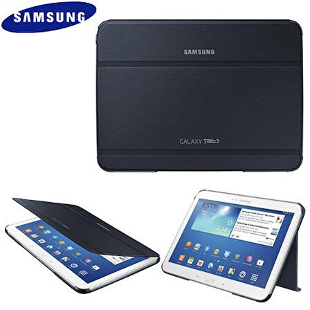 Samsung P5200/P5210 Galaxy Tab 3 10.1" Orjinal Book Cover Kılıf - Mavi EF-BP520BLEGWW