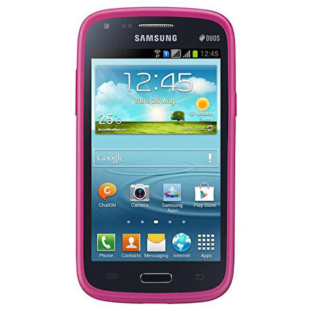 Galaxy Core i8260 ile Uyumlu Protective Cover Kılıf Pembe EF-PI826BPEGWW