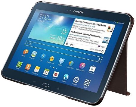 SAMSUNG GALAXY TAB 3 10.1 BOOKCOVER KAHVERENGİ