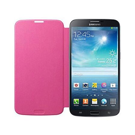 Galaxy Mega i9200 ile Uyumlu Flip Cover Kılıf Pembe EF-FI920BPEGWW