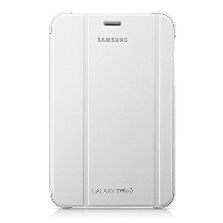 Galaxy Tab 3 7.0" T210 ile Uyumlu Bookcover Kılıf Beyaz EF-BT210BWEGWW