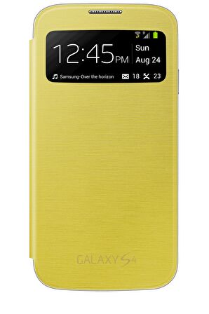 Galaxy S4 i9500 S View Cover Kılıf Sarı EF-CI950BYEGWW