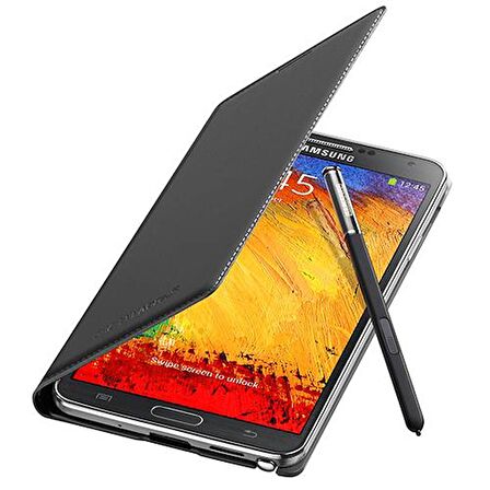 Galaxy Note 3 N9000 Flip Wallet Kılıf Siyah EF-WN900B