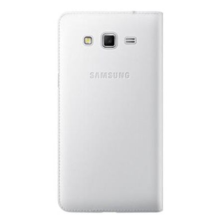 Galaxy Grand 2 G7100 ile Uyumlu S View Cover Kılıf -Beyaz EF-CG710BWEGWW