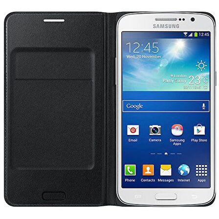 Galaxy Grand 2 G7100 Flip Wallet Kılıf Siyah EF-WG710BBEGWW