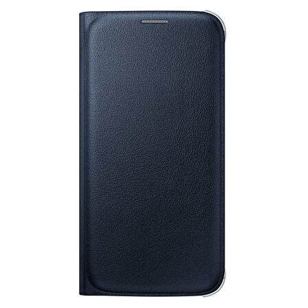 Galaxy S6 Flip Wallet (Deri Görünümlü) Siyah EF-WG920PBEGWW