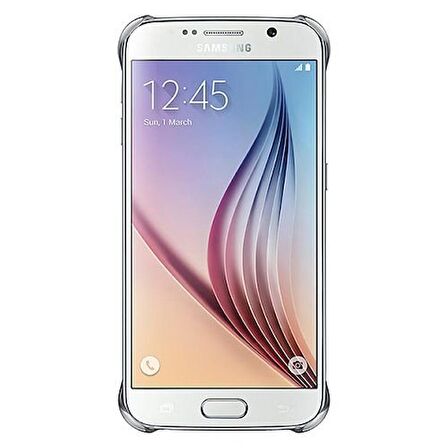 Galaxy S6 Clear Cover Gümüş EF-QG920BSEGWW