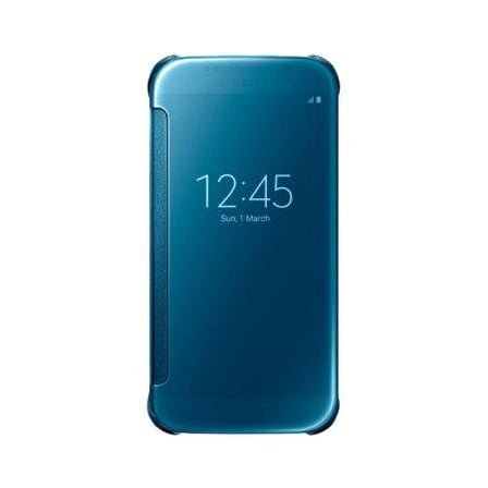 Samsung S6 Clear View Kılıf Mavi EF-ZG920BLEGWW