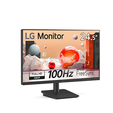 LG 25MS500-B 24.5" 5 ms (GtG) 100Hz (HDMIx2) AMD FreeSync FHD IPS Panel Monitör