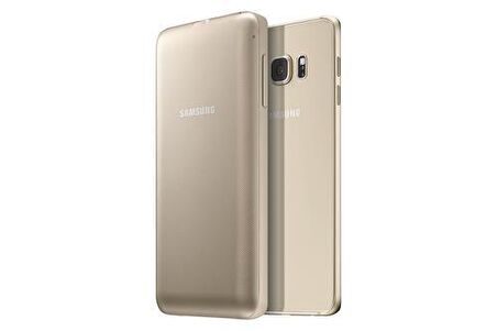 Samsung S6 Edge+ Plus Kablosuz Şarjlı Kılıf Gold - EP-TG928BFEGWW