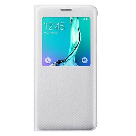 Samsung S6 Edge+ Plus S-View Cover Kılıf Beyaz - EF-CG928PWEGTR