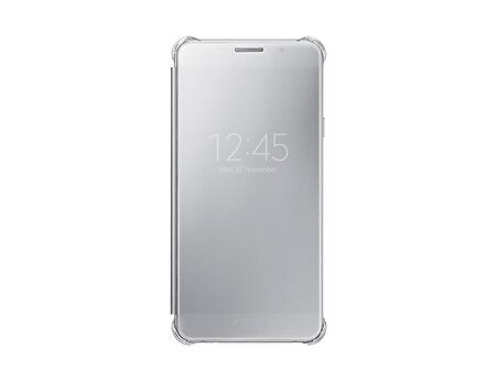 Galaxy A7 (2016) A710F ile Uyumlu Clear View Cover Gri EF-ZA710CSEGWW