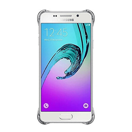 Galaxy A3 (2016) A310F ile Uyumlu Clear Back Cover Kılıf Gümüş EF-QA310CSEGWW