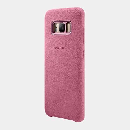 Galaxy S8 ile Uyumlu Alcantara Kılıf Pink EF-XG950APEGWW
