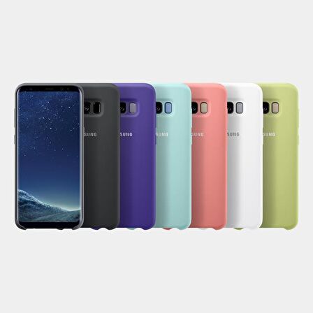 Galaxy S8 Plus ile Uyumlu Silikon Kılıf Beyaz EF-PG955TWEGWW