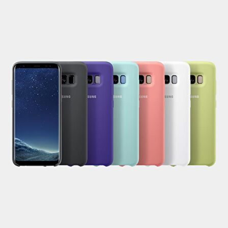 Galaxy S8 ile Uyumlu Silikon Kılıf Beyaz EF-PG950TWEGWW