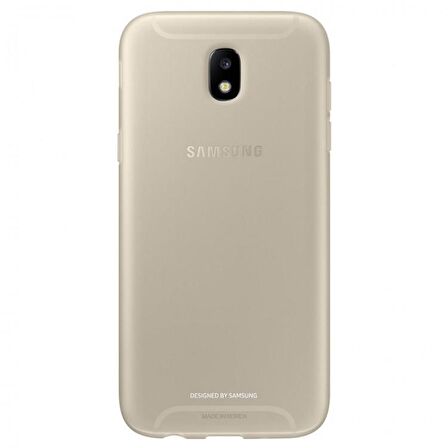Galaxy J5 2017 ile Uyumlu Jelly Silikon Kılıf Gold EF-AJ530TFEGWW