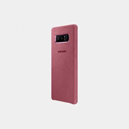 Galaxy Note 8 ile Uyumlu Alacantara Cover Pembe EF-XN950APEGWW