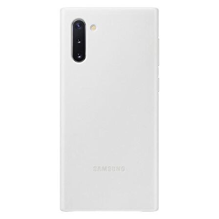 Samsung Galaxy Note 10 Deri Kılıf - Beyaz EF-VN970LWEGWW