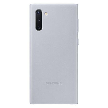 Samsung Galaxy Note 10 Deri Kılıf Gri