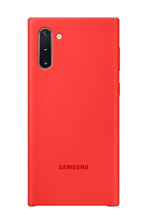 Galaxy Note 10 ile Uyumlu Silikon Kılıf Kırmızı EF-PN970TREGWW