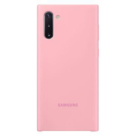 Galaxy Note 10 ile Uyumlu Silikon Kılıf Pembe EF-PN970TPEGWW