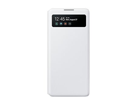 Galaxy S10 Lite ile Uyumlu S View Wallet Cover Kılıf Beyaz EF-EG770PWEGWW