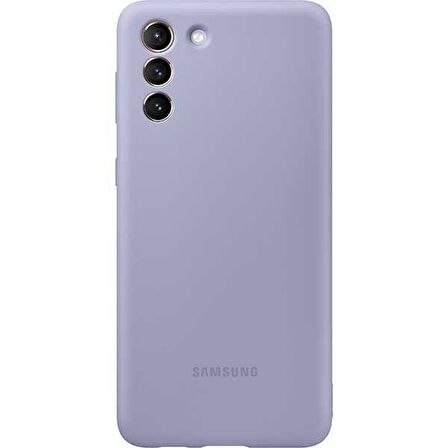 Galaxy S21 Plus ile Uyumlu Silikon Kılıf Mor EF-PG996TVEGWW