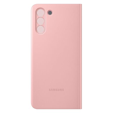 Galaxy S21 Plus ile Uyumlu Smart Clear View Kılıf-Pembe EF-ZG996CPEGTR