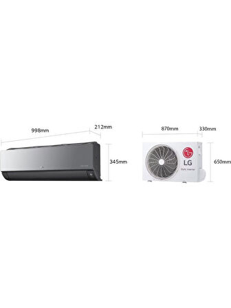 LG UV Artcool AC24BH A++ 24000 BTU Inverter Duvar Tipi Klima