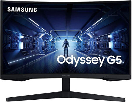 Samsung Odyssey G5 LC27G55TQWRXUF 27" 1 ms 2K Curved 14 Hz Oyuncu Monitörü - Outlet