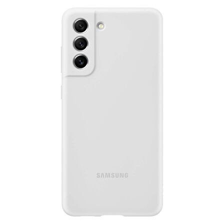 Galaxy S21 FE ile Uyumlu Silikon Kılıf Beyaz EF-PG990TWEGWW