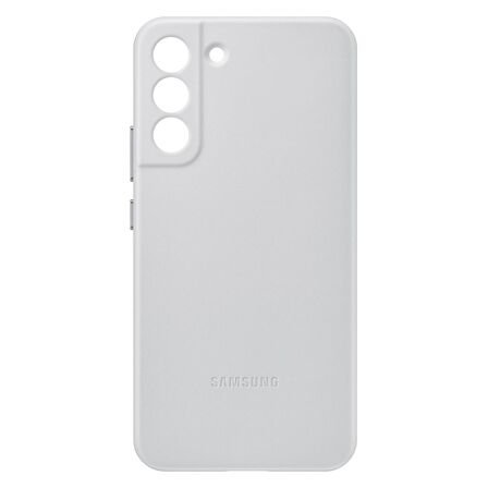 Samsung Galaxy S22+ Leather Cover Açık Gri