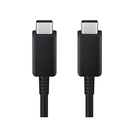 Samsung EP-DX510J Type-C to Type-C Data ve Şarj Kablosu 1.8 m 45W Siyah Samsung Türkiye Garantili