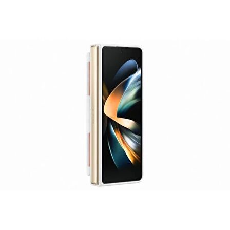 Samsung Z Fold 4 Silikon Kavrama Kapağı - Beyaz EF-GF936TWEGWW