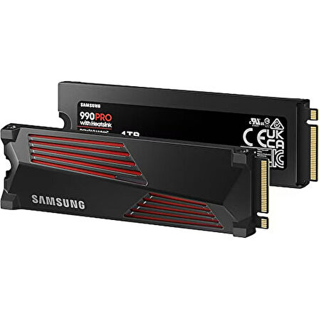 Samsung 990 Pro 1tb 7450/6900 Mb/s Soğutuculu, Akıllı Isı Kontrolü, Güç Tasarruflu, Termal Kontrol, Pcıe Gen 4.0 Nvme M.2 SSD (MZ-V9P1T0GW)