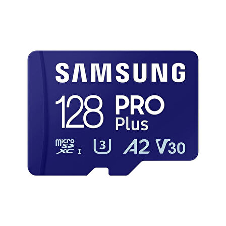 Samsung MB-MD128SA/APC 128 GB PRO PLUS SDXC U3 A2 V30 microSD Hafıza Kartı