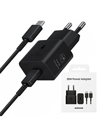 25w Süper Hızlı Orijinal Şarj Cihazı ( Adaptör + Kablo ) EP-T2510XBEGEU A06 / A16 / A26 / A07 / A17