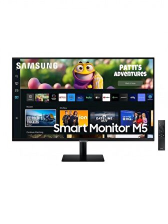 SAMSUNG ODYSSEY M5 LS27CM500EUXUF 27" 4Ms 60Hz FHD HDR10 SİYAH SMART MONİTÖR