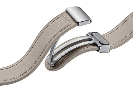 Samsung Watch 6 Tokalı Hibrit Kordon Normal M/L Deri - Sütlü Kahve ET-SHR94LAEGWW