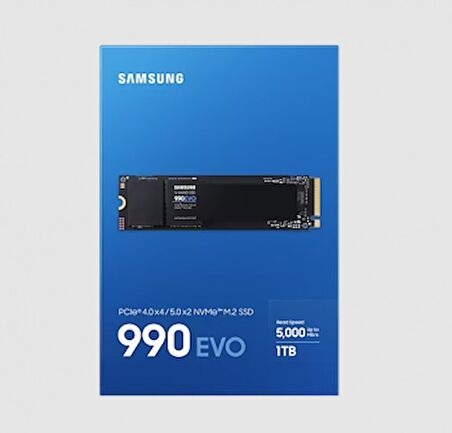 1TB SAMSUNG 5000/4200MB/s 990 EVO M.2 NVMe MZ-V9E1T0BW