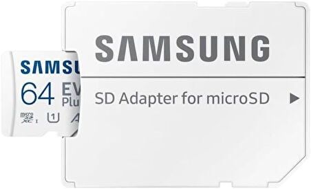 Samsung Evo Plus 64 GB micro SDXC 160MB/sn  MB-MC64SA/TR Hafıza Kartı