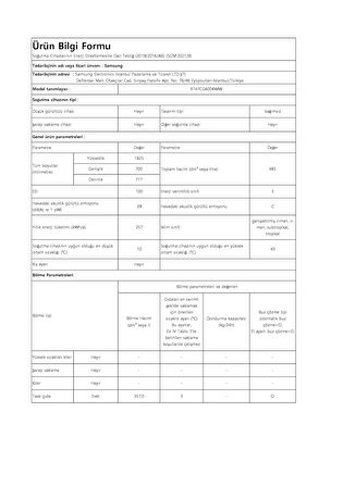 Samsung RT47CG6006WWTR Çift Kapılı No Frost Beyaz Buzdolabı