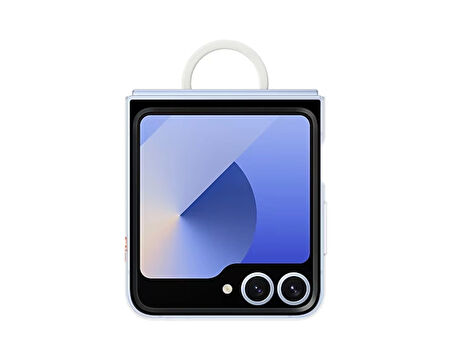 Samsung Galaxy Z Flip 6 Yüzüklü Şeffaf Kılıf