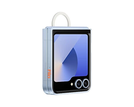 Samsung Galaxy Z Flip 6 Yüzüklü Şeffaf Kılıf
